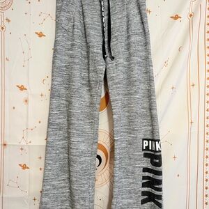 PINK Victoria's Secret Gray Lounge Pants with Logo